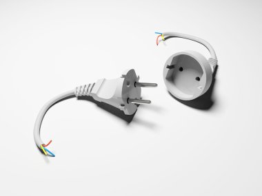 Outlet and connector clipart