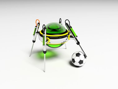 Robot futbol oynar