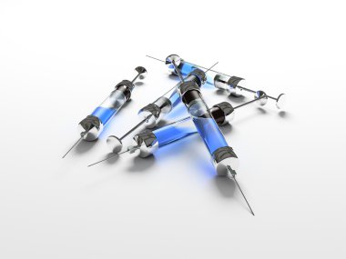 Injection, syringe, medicine clipart