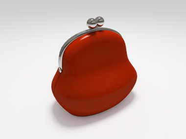 Red purse clipart