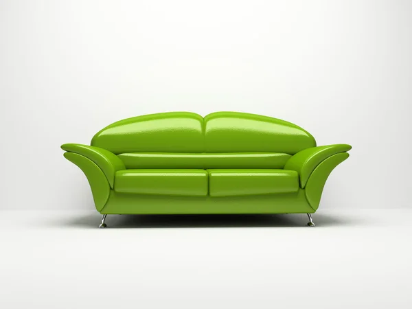 Sofá verde — Fotografia de Stock