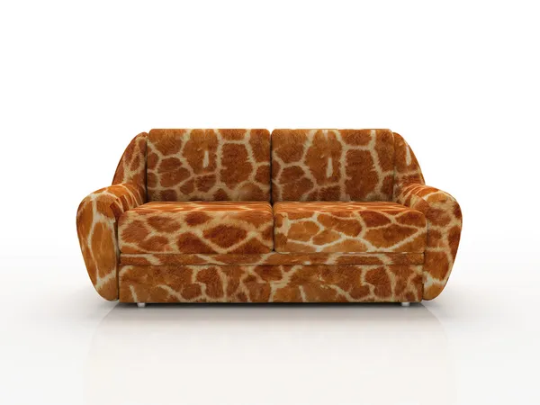 Gevlekte sofa — Stockfoto