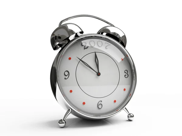 Metallic alarm clock — Stock Photo, Image