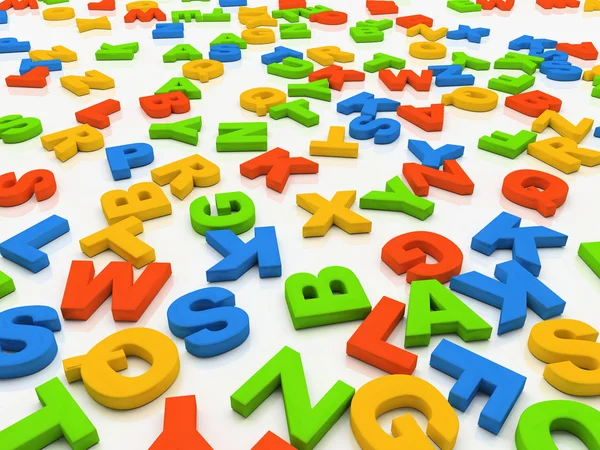 Colourful letters — Stock Photo, Image