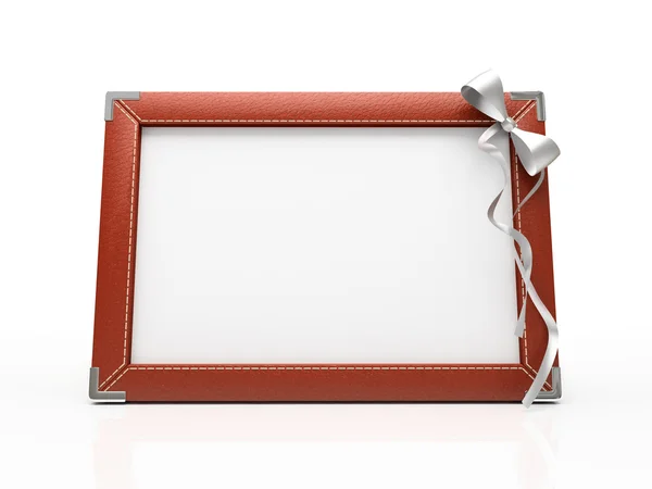 stock image Red photo frame isolated