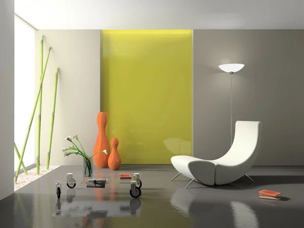 Elegant interior with stylish armchair — Stock Photo, Image