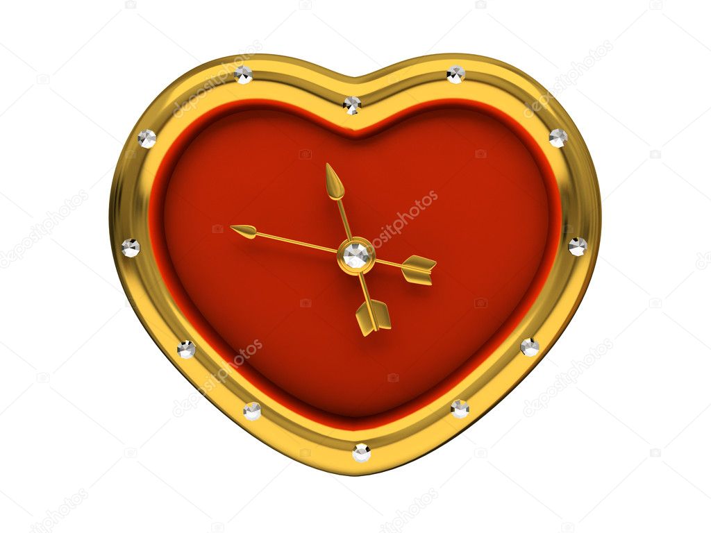 Red Clock-Heart