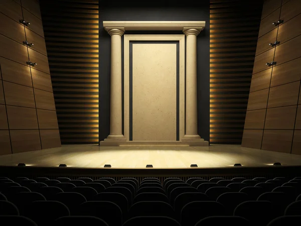 Empty stage in expectation of performance — Stock Photo, Image