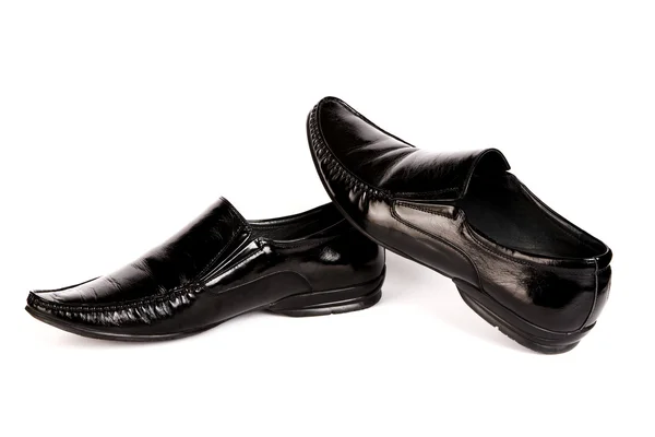 stock image The varnished black man's shoes