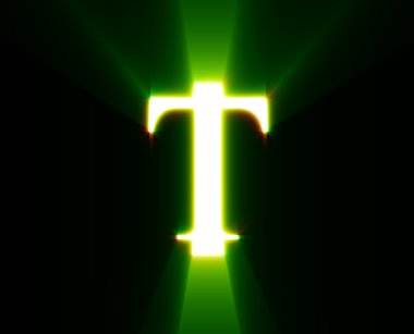 T,shine, green clipart
