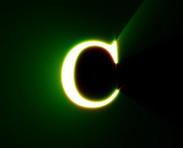 C, brillo, verde — Foto de Stock