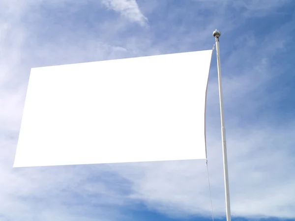 Biała flaga Obraz Stockowy