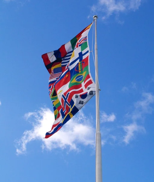 Flaga międzynarodowej Zdjęcia Stockowe bez tantiem