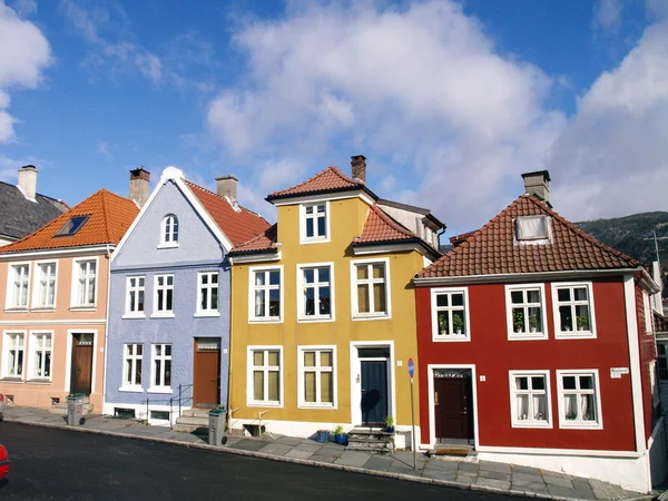 Domy v Bergenu — Stock fotografie