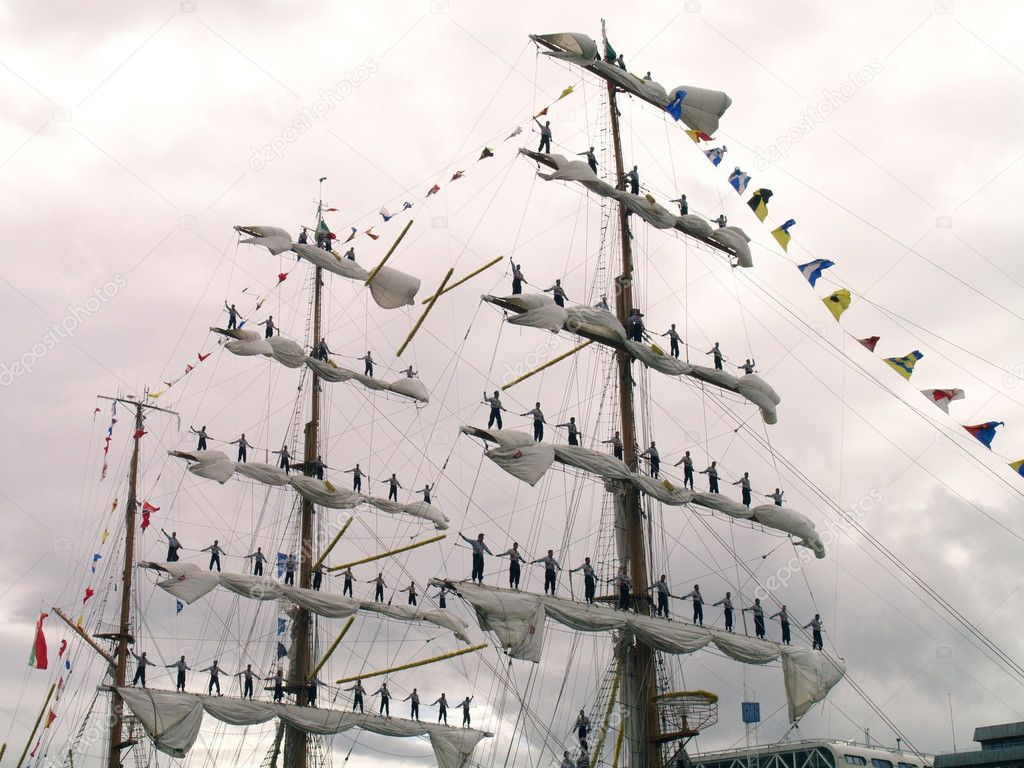 Sailors in sail