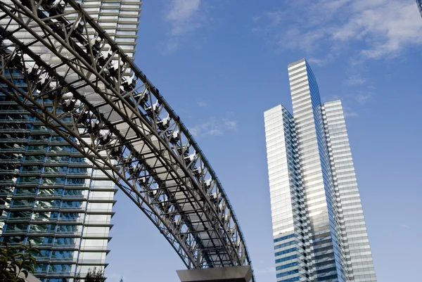 Skyscrapers and monorail — Stock Photo, Image