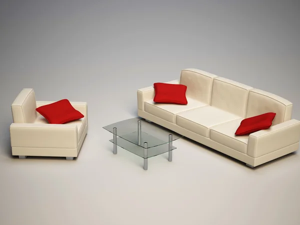 Sofa & armchair — Stock Photo, Image
