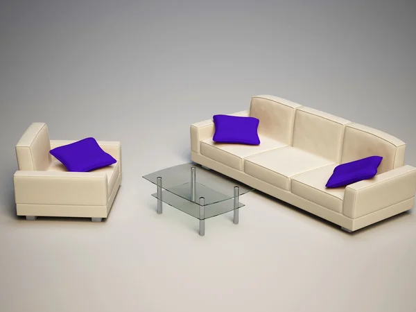 Sofá y sillón —  Fotos de Stock
