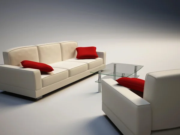 Sofá y sillón — Foto de Stock