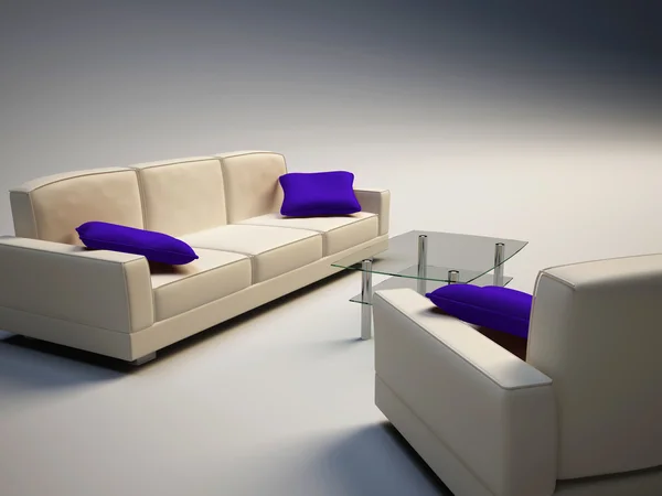 Sofa & armchair — Stock Photo, Image