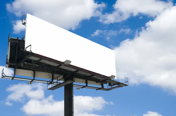 Witte billboard — Stockfoto