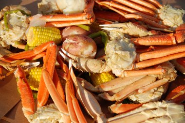 Crab leg picnic clipart