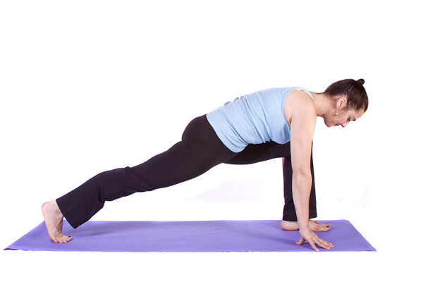 Woman in Yoga Position