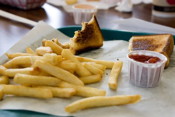 Close up su patatine fritte — Foto Stock