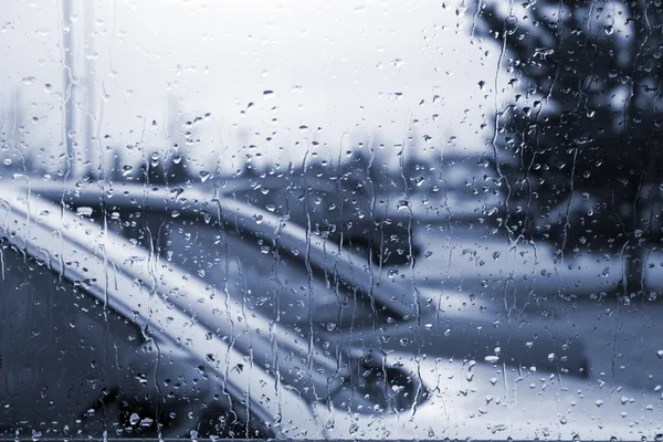 Rain Drops on the Windshield — Stock Photo, Image