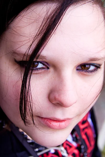 Close-up op een mooie tiener poseren — Stockfoto