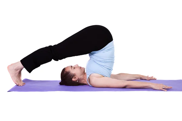 Wanita dalam posisi yoga — Stok Foto