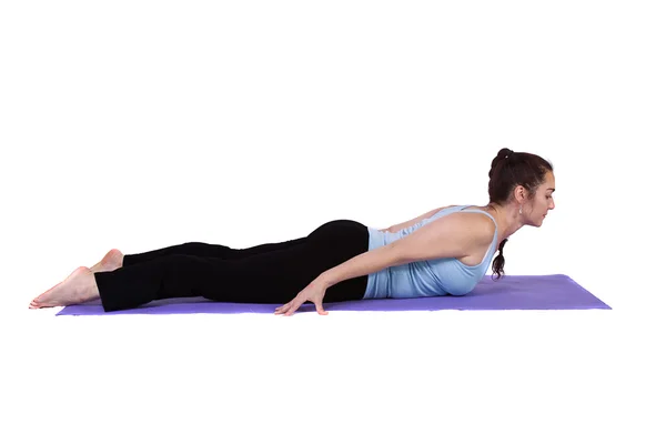 Woman in Yoga Position Stock Photo