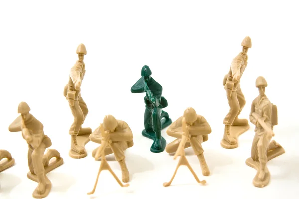 To Be Different Concept - Plastic Army — Stock Photo, Image