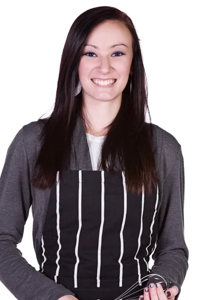 Beautiful Girl with an Apron — Stock Photo, Image