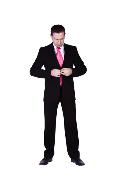 Hombre de negocios vestirse — Foto de Stock