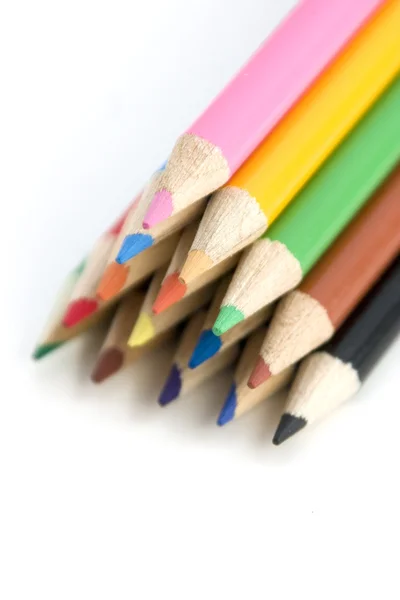 Lápices para colorear en pirámide —  Fotos de Stock