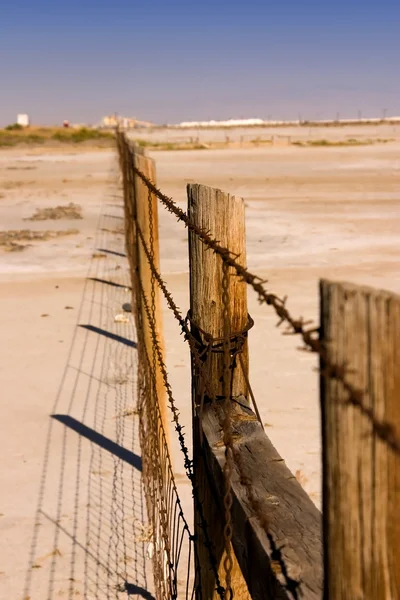 stock image Fence Under Clear Skies