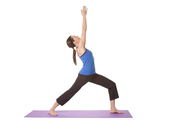 Kvinde i yoga position - Stock-foto
