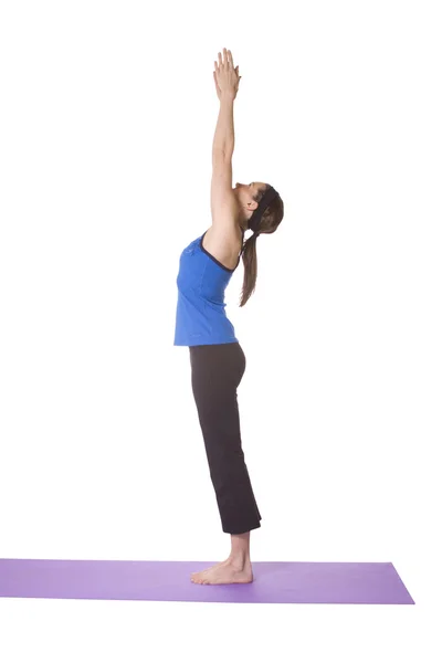 Mulher em posição de Yoga — Fotografia de Stock