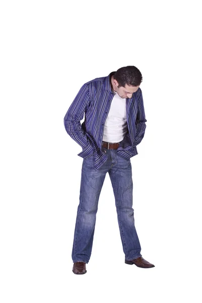 Oblékat se hledá příležitostné muž — Stock fotografie