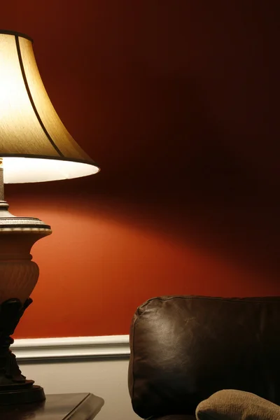 Lamp and the Couch - Vertical Stock Image