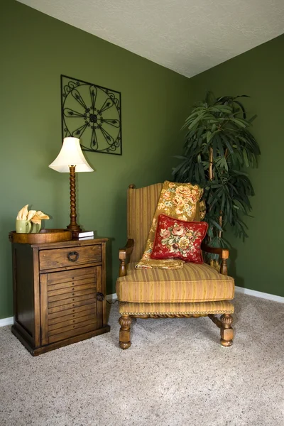 Family Room with Reading Chair Stock Picture