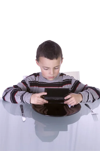Little Boy Playing Video Games — Stock Photo, Image