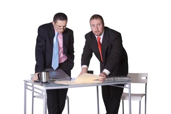 Két üzletember, együtt dolgoznak — Stock Fotó