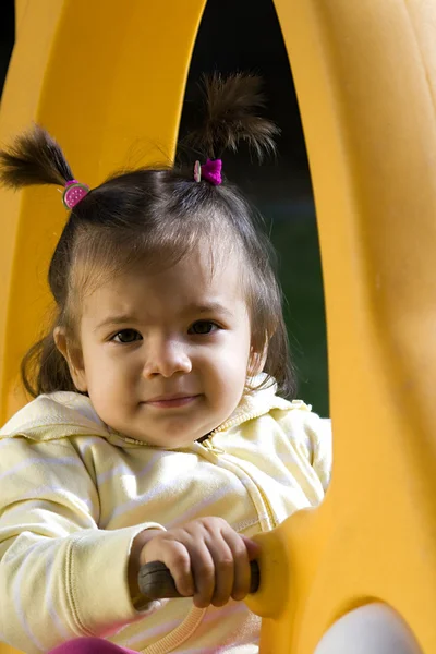 Little Girl on the Swing — Stock Photo, Image