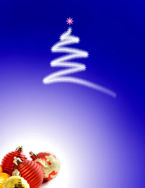 Noel süsler ile arka — Stok fotoğraf
