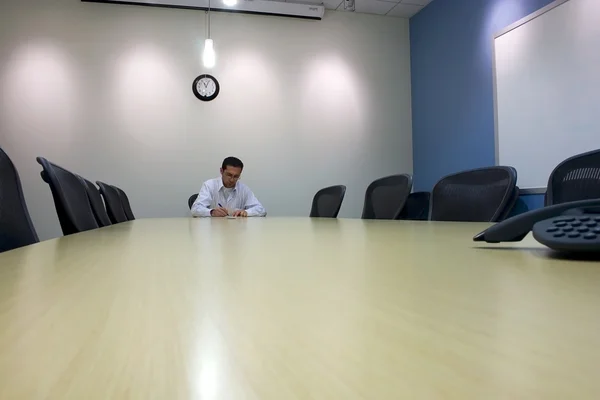 stock image Signing a Document in a Conference Room