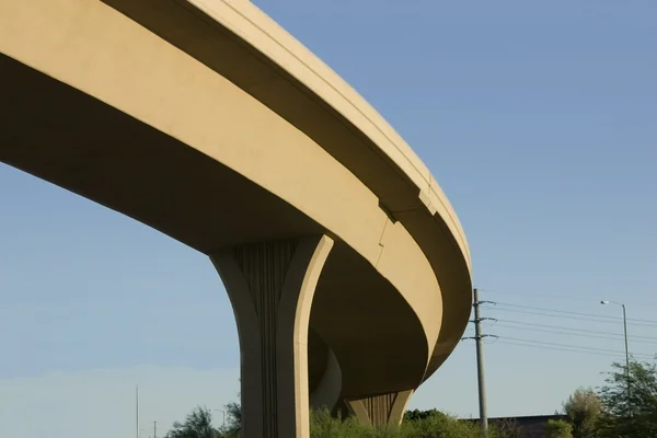 Bridge over the Highway — Stock Photo, Image