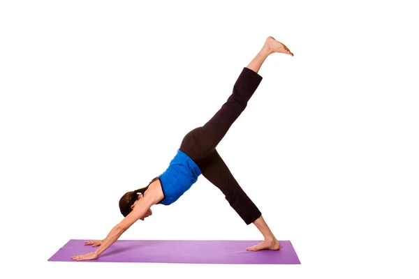 Kvinde i yoga position - Stock-foto