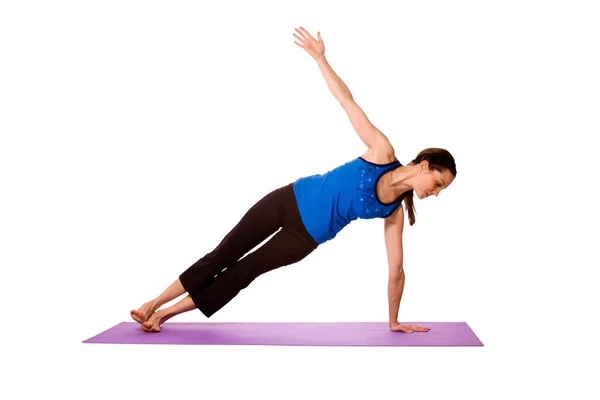 Mujer en posición de yoga —  Fotos de Stock